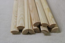 10Stk 100cm Viertelstableiste Kiefer 14x14mm Viertelrund Holzleisten