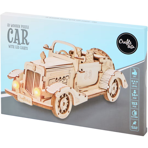 Holzpuzzle oldtimer mit - holzpuzzle,