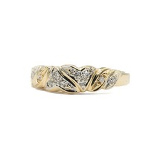Ring mit 10 Diamanten 0,07 ct