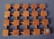 JIE GANMTOFTA Sweden Vintage Teakholzuntersetzer TEAK Untersetzer für den Tisch