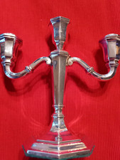 DEUTSCHER KERZENLEUCHTER DREIFLAMMIG 835ER SILBER PUNZE JAKOB GRIMMINGER