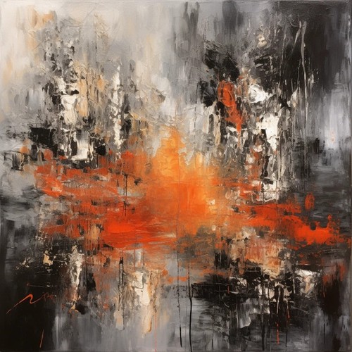 Orange schwarz grau - orange,, &