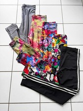 Glanz Leggings Konvolut Defekt Vintage Marken Leggins Lycra Spandex