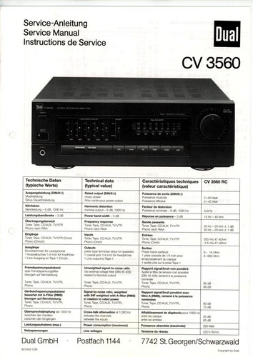 Dual service manual für - dual,