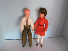 CACO Biegepuppen 1960er/70er Jahre, Puppenhaus Puppenstube 1:12