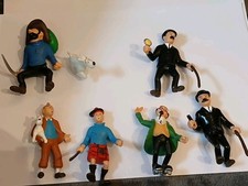 Tim und Struppi Herge 6 Figuren Plastoy top Zustand 1994 Sammlung