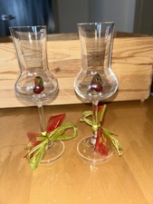2 besondere Obstler-Gläser z