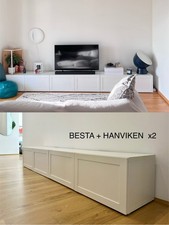 2x IKEA BESTÅ TV Bank 120cm