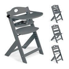 BabyGo Family Pro Hochstuhl Treppensuhl inkl. Essbrett grey TOP