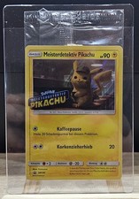 Pokemon Sealed Pikachu SM190 Promo Meisterdetektiv Pikachu Stamp