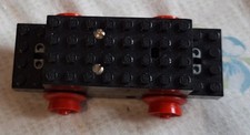 Lego® ZUG 12V Eisenbahn Motor alte Version SCHWARZ inkl. Rad ROT