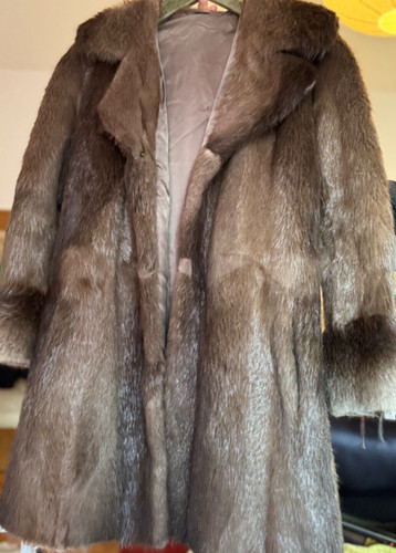 Vintage biberpelzjacke braun - vintage, biberpelzjacke-braun-