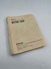 SONY Videocassette Player BVW-10P Betacam Operation Manuel 2nd Rev5