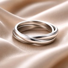 Triple Band Ring Hochglanz