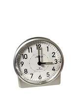 Wecker Uhr 1843/19 Großer Funkwecker Analog Licht Snooze Crescendo Zahlen Silber
