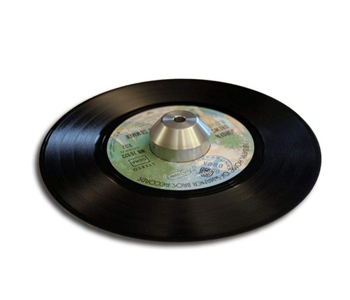Single schallplatten puck oben - single,