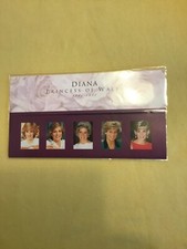 5 postfrische Briefmarken von Lady Diana Princess of Wales im Klappfolder