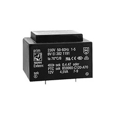 Hahn Printtransformator BVEI382 EI38 4,5VA 230V 15V 300mA nicht kurzschlussfest