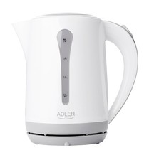 Adler Wasserkocher 2,5 Liter 2200 Watt weiß / grau AD 1244 