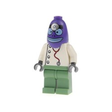 1x Lego Minifigur SpongeBob Schwammkopf Bikini Bottom Arzt weiß grün 3832 bob017
