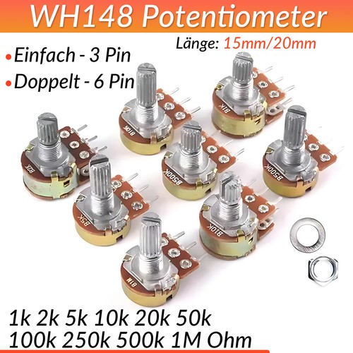 Potentiometer dreh poti linear - dreh,