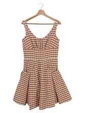 ZAC POSEN festliches Kleid Damen Gr. 38/M Orange Elegant Grafisch