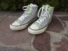 Converse Chucks Taylor Sneaker All-Star hoch grau  neongelb MEN 6 Women 8 Gr. 39