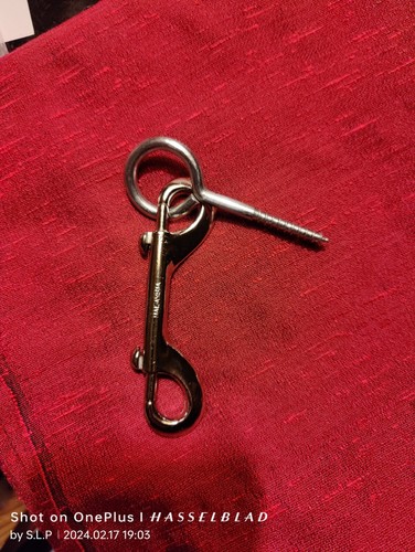 Doppelkarabiner verchromt mit - doppelkarabiner,verchromt,