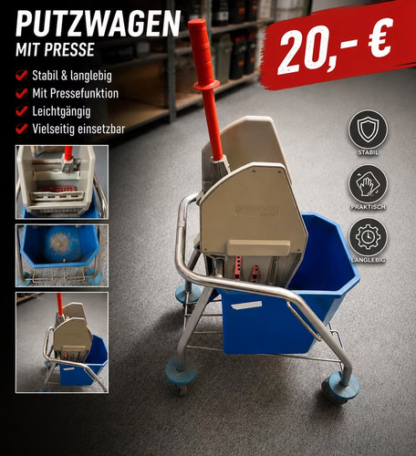 Putzwagen mit mopp presse - mit, und