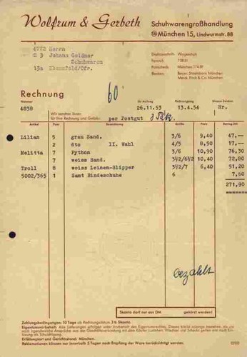 Wolfrum gerbeth - &,