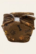 Omutsu „Welpentraum“ – Flauschige Stoffwindel mit Tatzen & Knochen