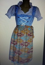 Dirndl Trachtenkleid 3 Teile Blau  44 Ungetragen 