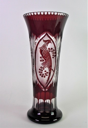 Edle alte schliffglas vase - edle,