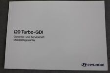 HYUNDAI i20 Turbo-GDI Serviceheft (Ohne Inspektionsstempel) 2023 - Wartungsheft