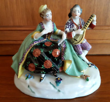 Passau Dressel, Kister & Co -  Porzellan Figurengruppe Krinolinenkleid - um 1900