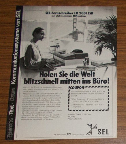 Seltene werbung sel 2001 - werbung, lo