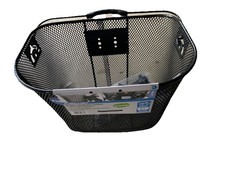 Fischer Lenkerkorb für E-Bike Schwarz (50376) Korb Schnellbefestigung Fahrrad