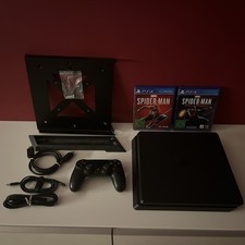 PlayStation 4 PS4 Slim 1TB Inkl. Controller, 2 Spider-Man-Spiele, Halterungen