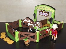 Playmobil wie 9480 Spirit Pferd mit Pferdebox Pferdestall Reiterhof Reiter Box