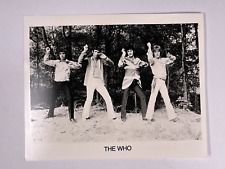 The Who Foto Original Vintage + Schwarz und Weiß Presse Promotion Circa 1970's