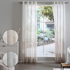 2er Set Vorhänge transparent