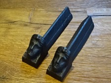 Französische Kaminböcke Kaminbock Feuerbock – Gusseisen, Antik  - Frankreich