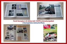 Ford Scorpio 2.3i Ghia mit 147PS Literaturpaket - 3 komplette Zeitschriften