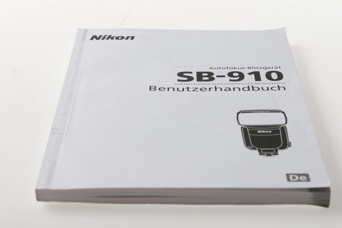 Nikon 910 benutzerhandbuch - nikon, sb-910