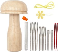 Stopfpilz-Set aus Holz