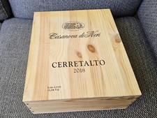 3er Holzkiste Weinkiste OHK leer m.SD Casanova diNeri Cerretalto Italien Deko 