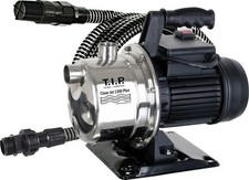 T.I.P. Gartenpumpe Clean Jet 1300 Plus mit Kit 1200 Watt Wasserpumpe Pumpe