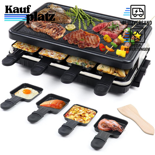 Raclette grill 1300w antihaft - raclette,
