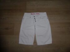 BUENA VISTA MALIBU-SHORT Stretch Bermuda / Shorts Hüftig Weiß Gr.S **TOP**