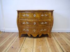 Barock Kommode Ulme Wurzelholz  intarsiert gebaucht um 1750 restauriert 
